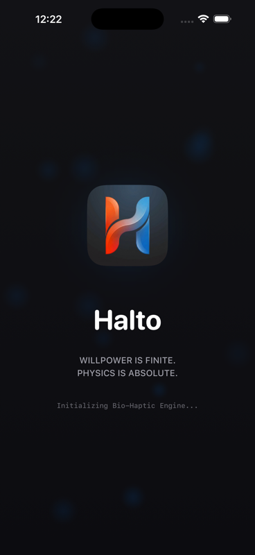 Halto iOS App Interface - 5-20-5 Breathing Technique for Urge Control